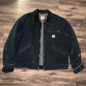 Vintage black Carhartt Detroit jacket